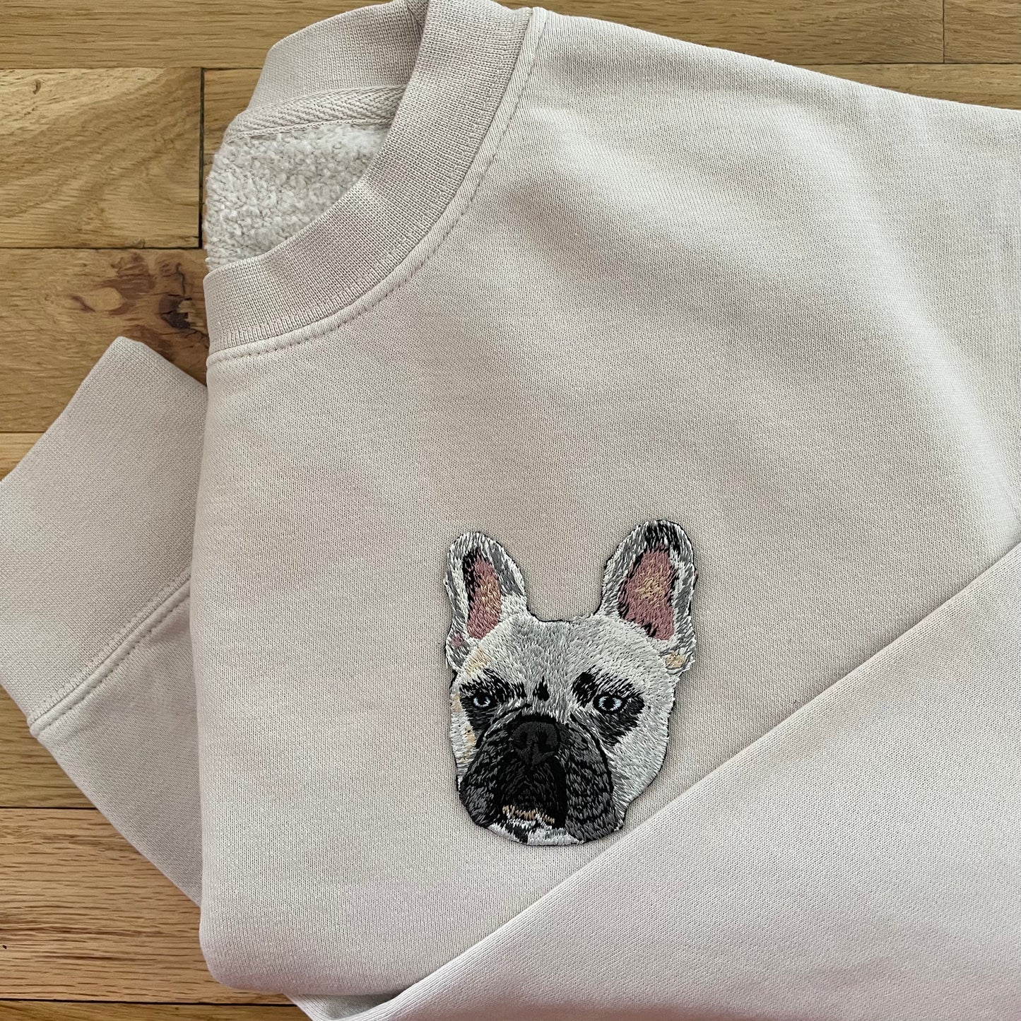 Custom Pet Embroidered Patch Sweatshirt