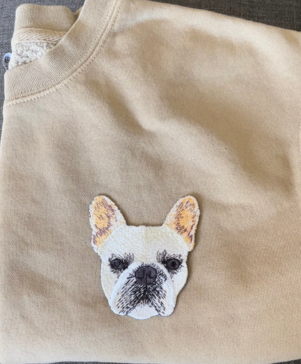 Custom Pet Embroidered Patch Sweatshirt