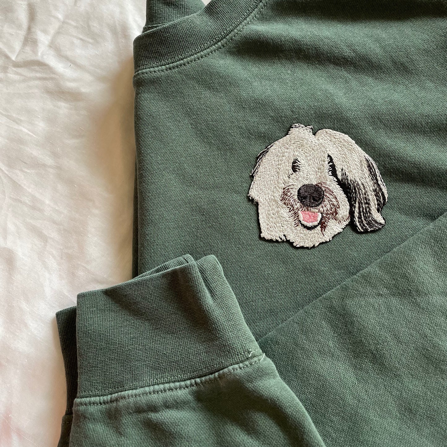 Custom Pet Embroidered Patch Sweatshirt