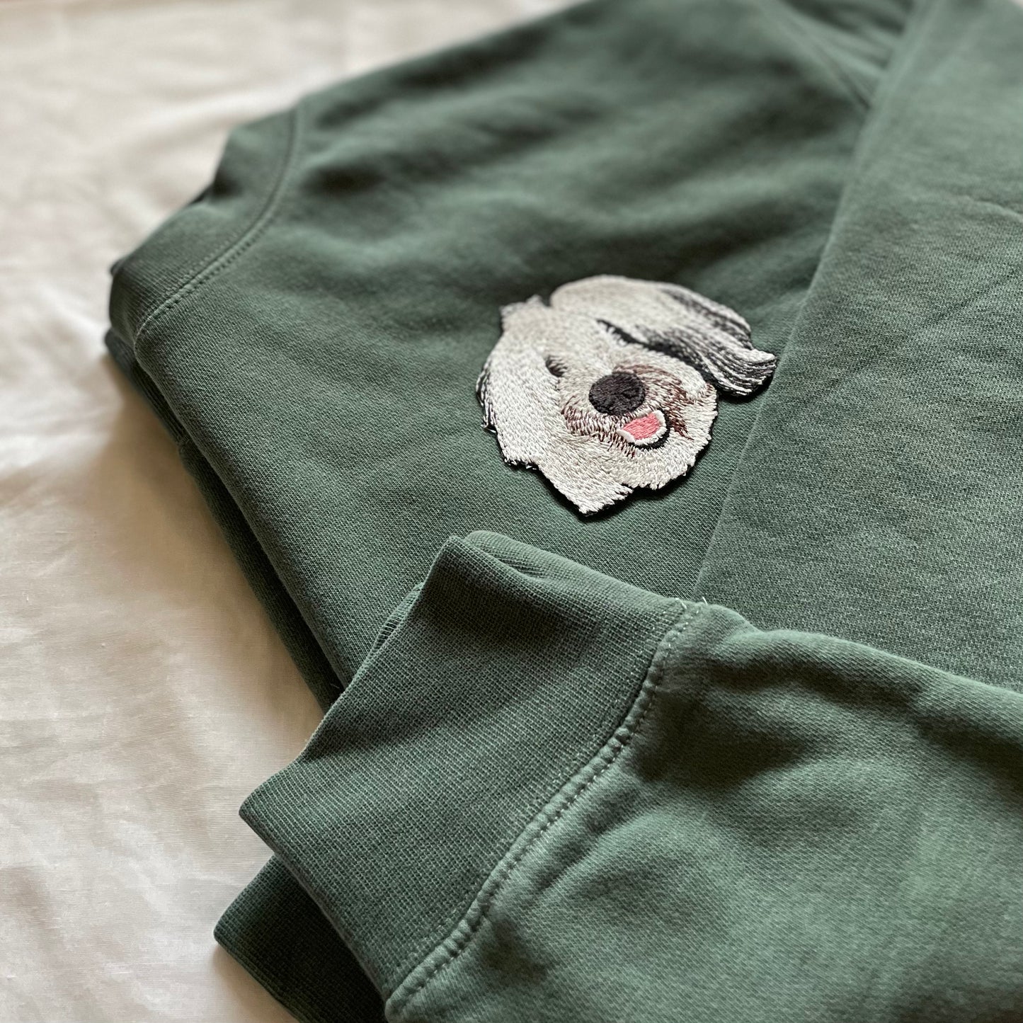 Custom Pet Embroidered Patch Sweatshirt