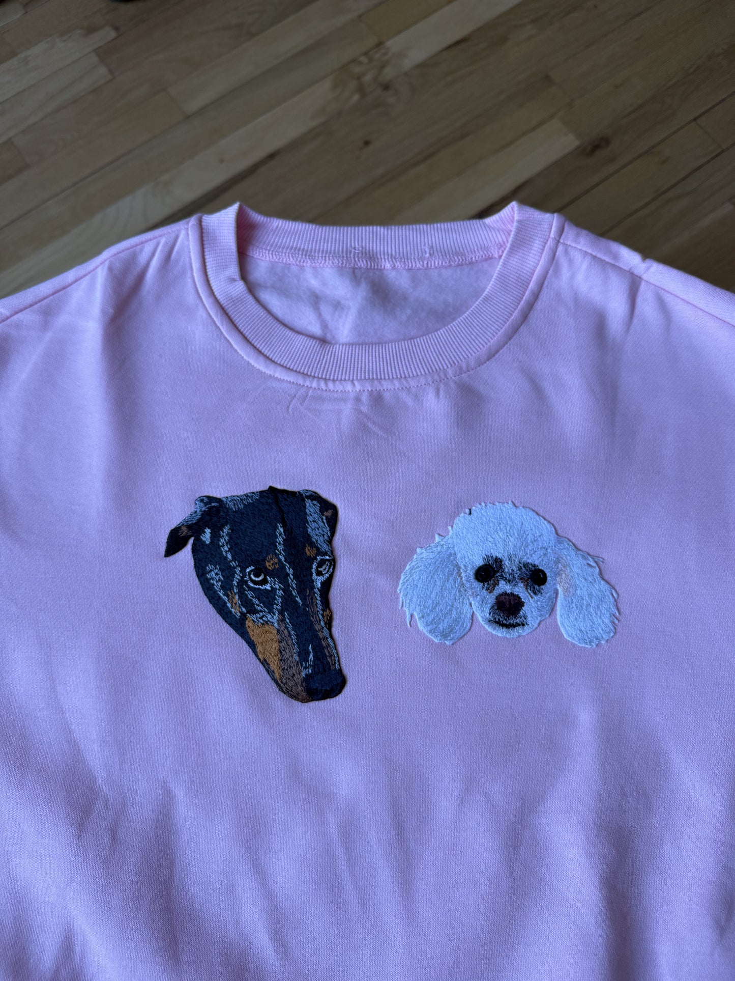 Custom Pet Embroidered Patch Sweatshirt