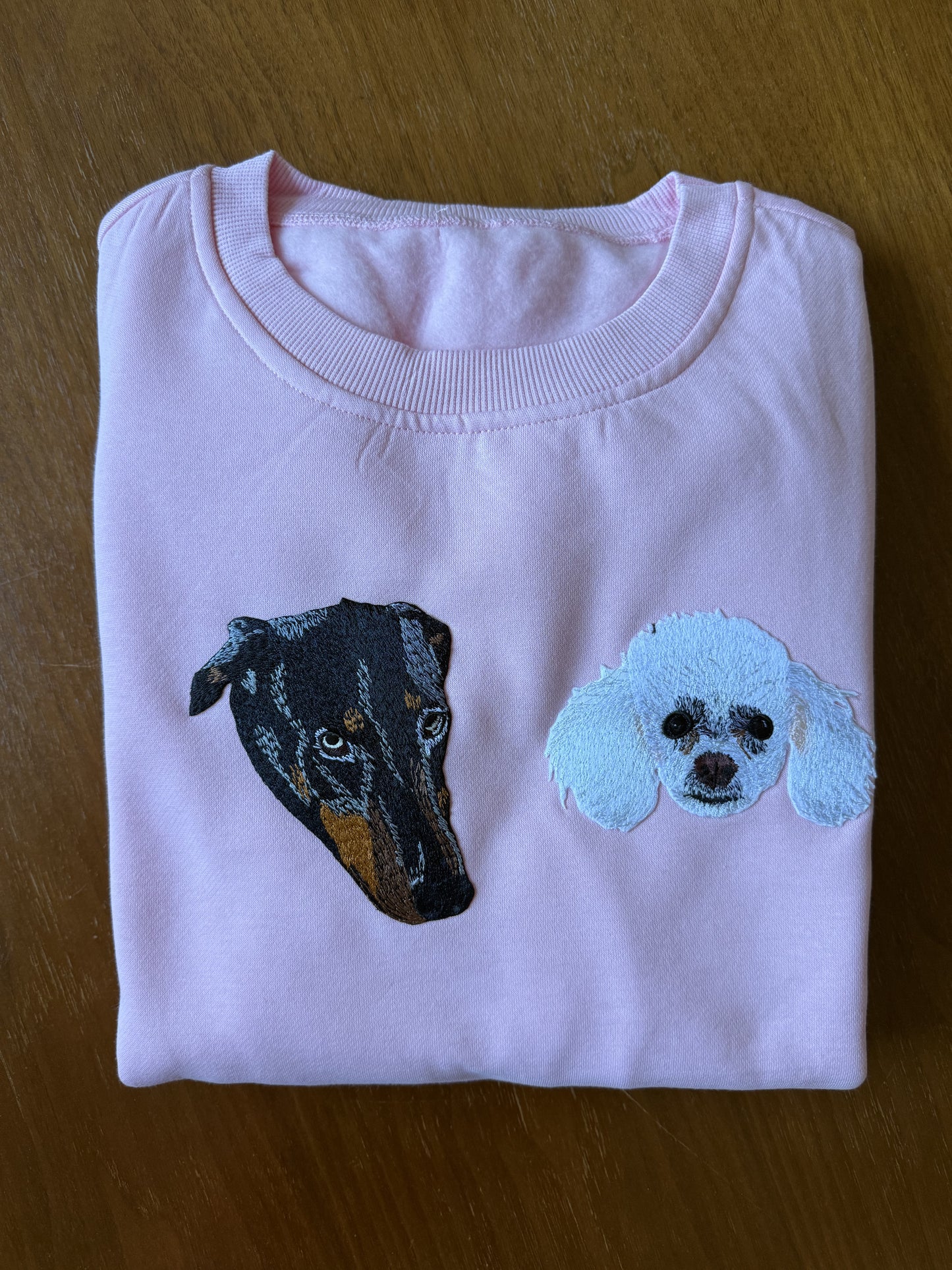 Custom Pet Embroidered Patch Sweatshirt